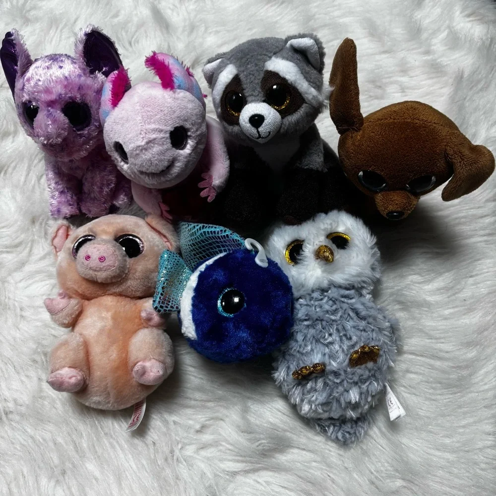 Ty Beanie Boo Bundle of 7 Plushies (1 is off brand)